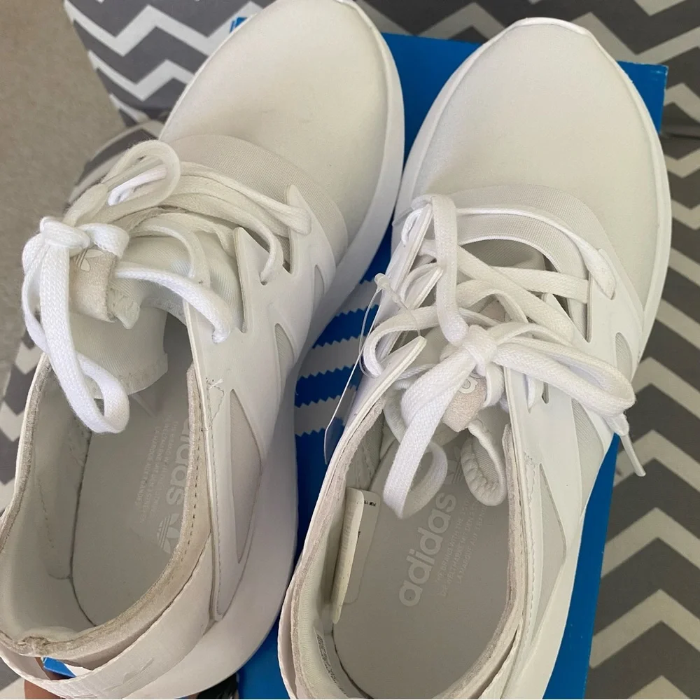 ADIDAS WHITE TUBULAR VIRAL - Picture 7 of 12